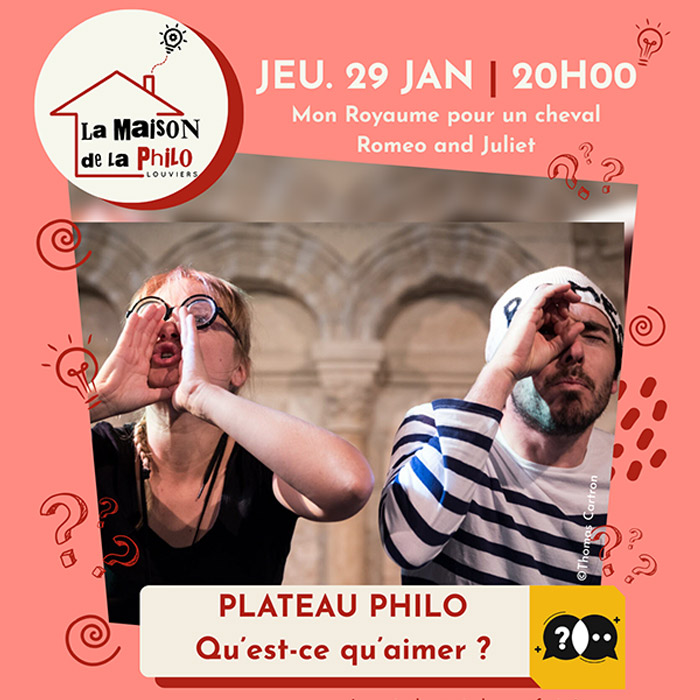 Atelier Plateau-Philo : Qu’est-ce qu’aimer ?