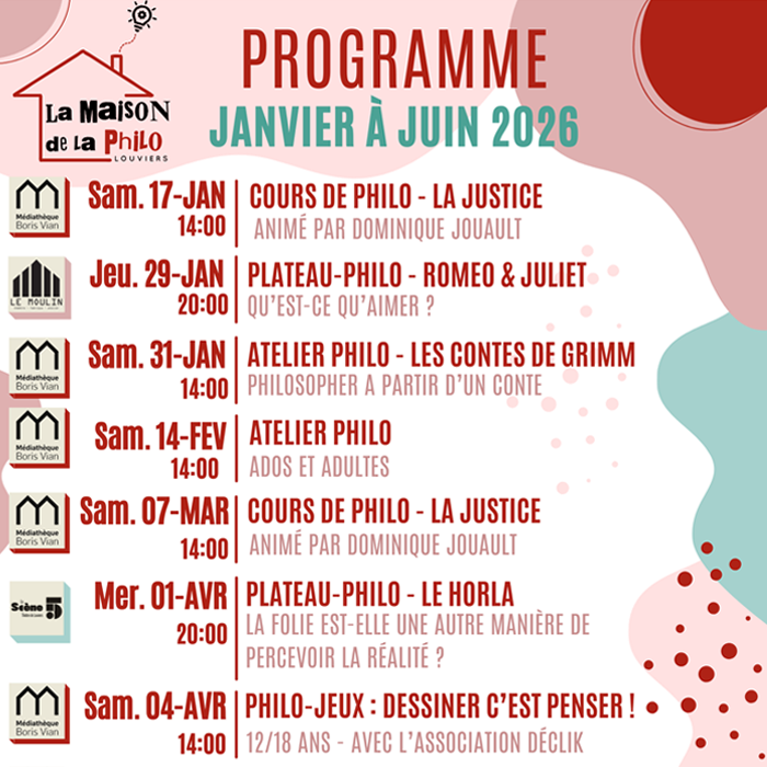 Programme de janvier à juin 2026